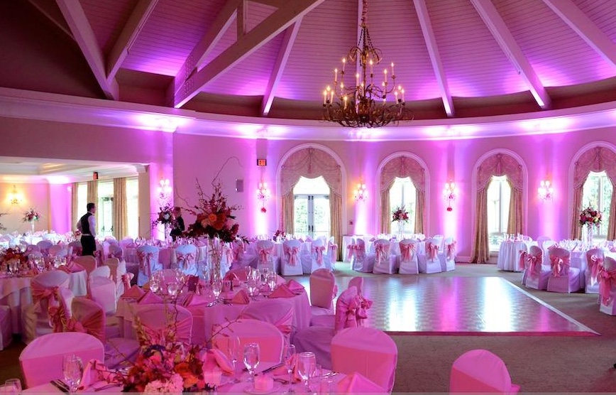 DJ uplighting at Great River Golf Club in Milford CT